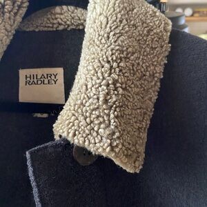 Hilary Radley  size 6 100% Wool Button Front Collared Lined Coat